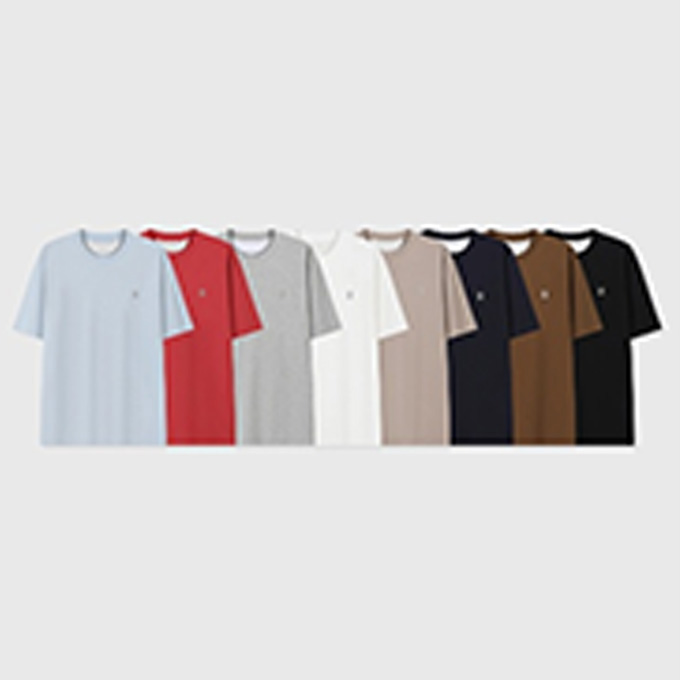 brunello cucinelli plain knit embroidered logo crew neck short sleeve cotton t-shirt